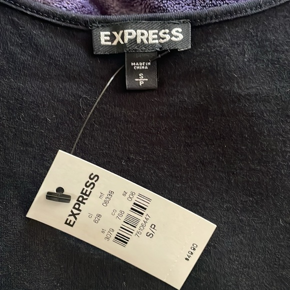 Women’s Express Navy/Black Sequins Tank Top - NWT - Size S - Picture 2 of 6